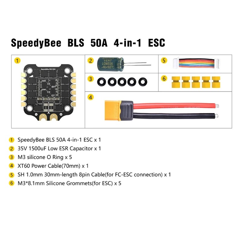 SpeedyBee F405 V3/V4 FC ESC St - Speedybee F405 V4 Bls 55A Stack avis et prix